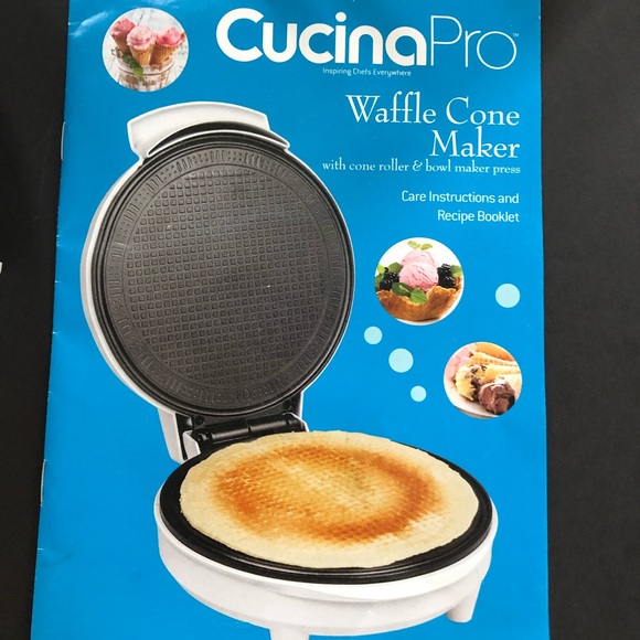 CUCINA PRO Waffle Cone and Bowl Maker- Includes Shaper Roller and Bowl Press - Picture 2 of 8